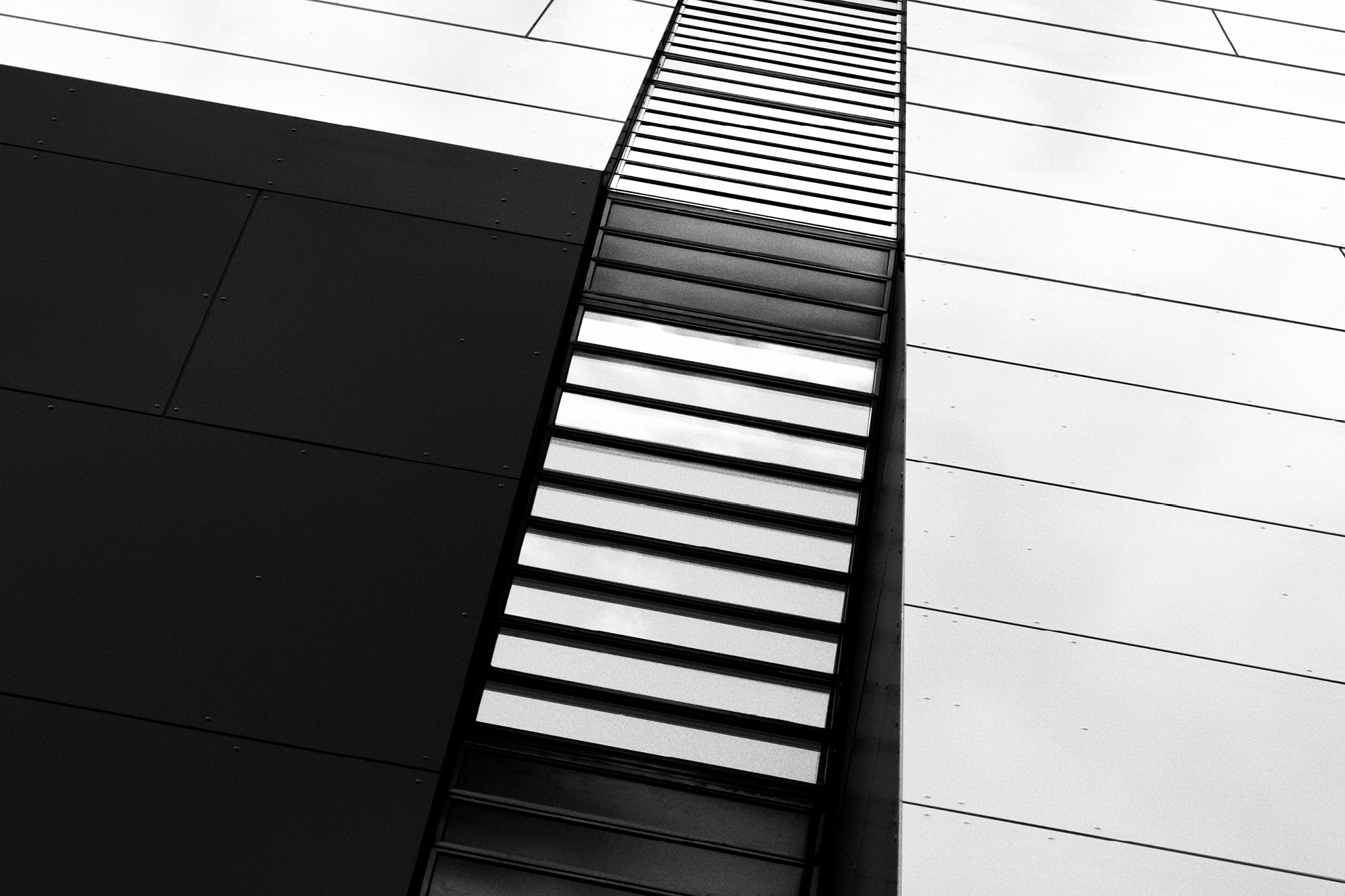 black and white abstract design street photography