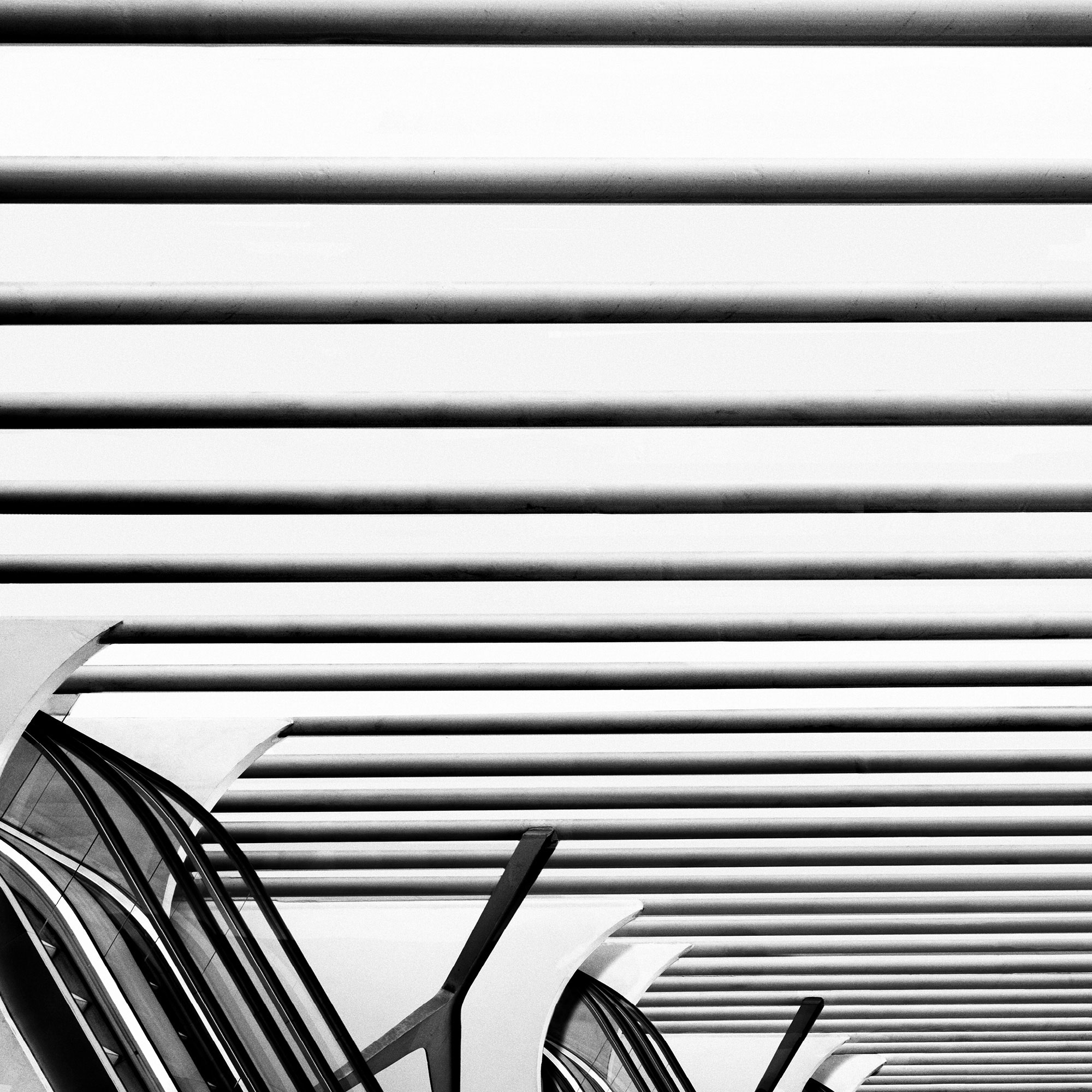 black and white abstract design street photography