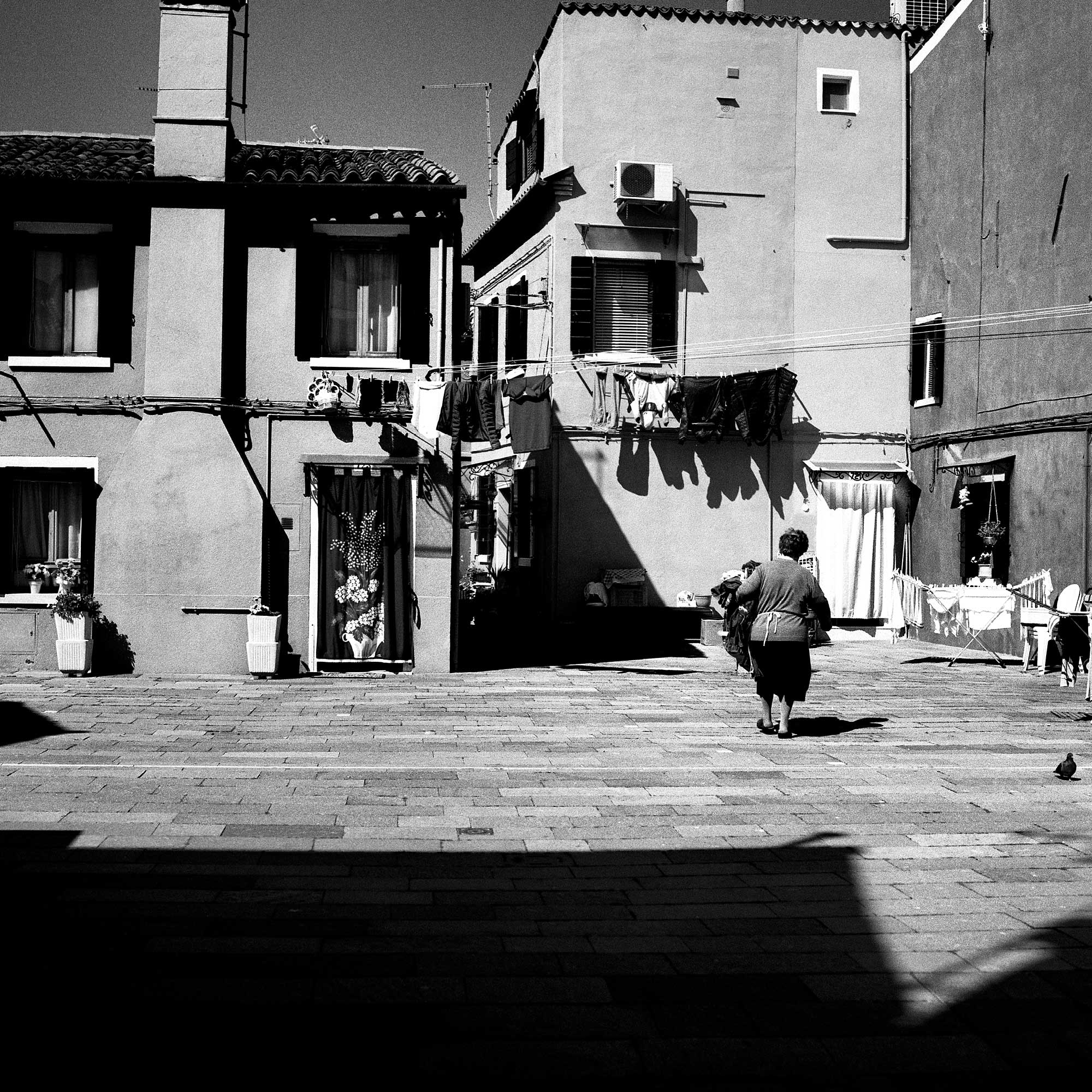 black and white venice street photography