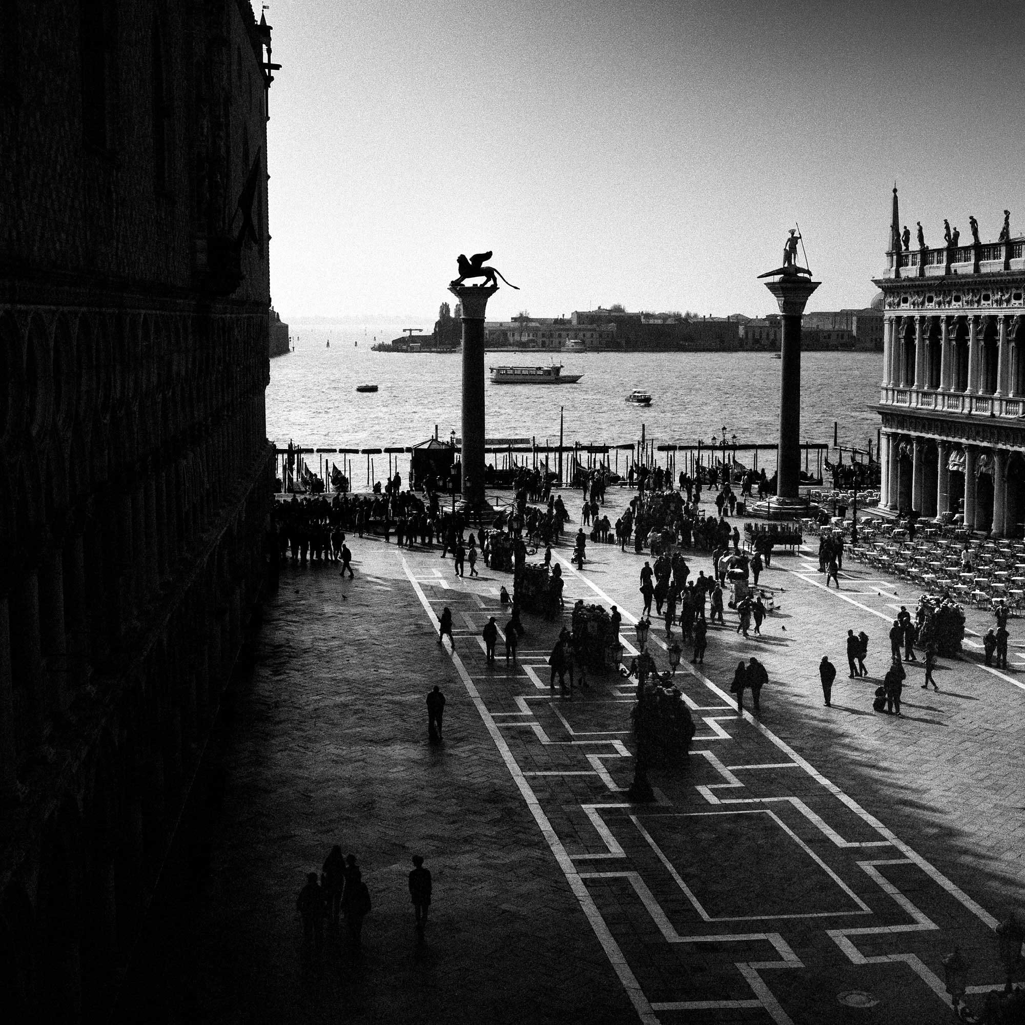 black and white venice street photography
