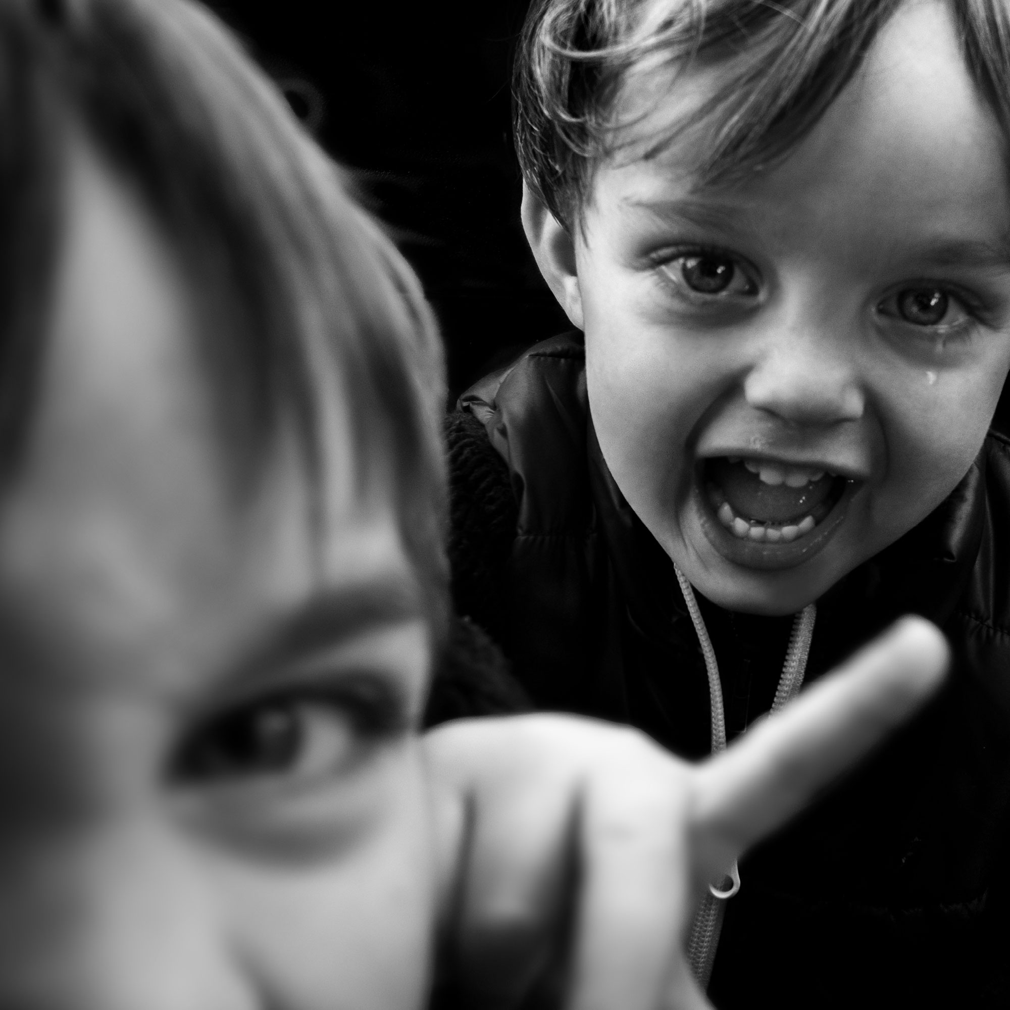 Black and White children portrait photography