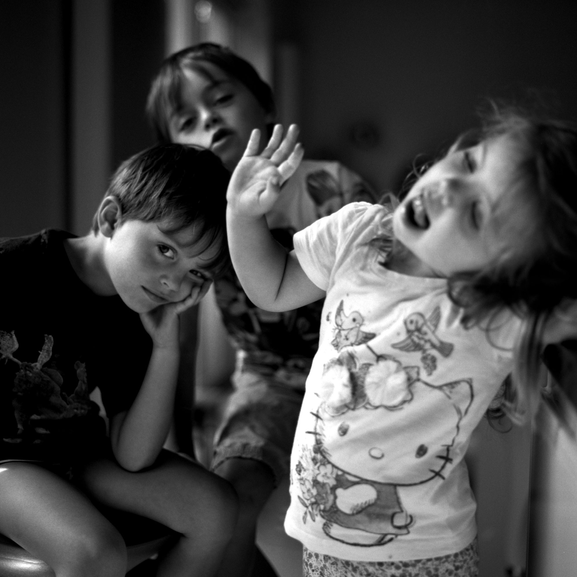 Black and White children portrait photography