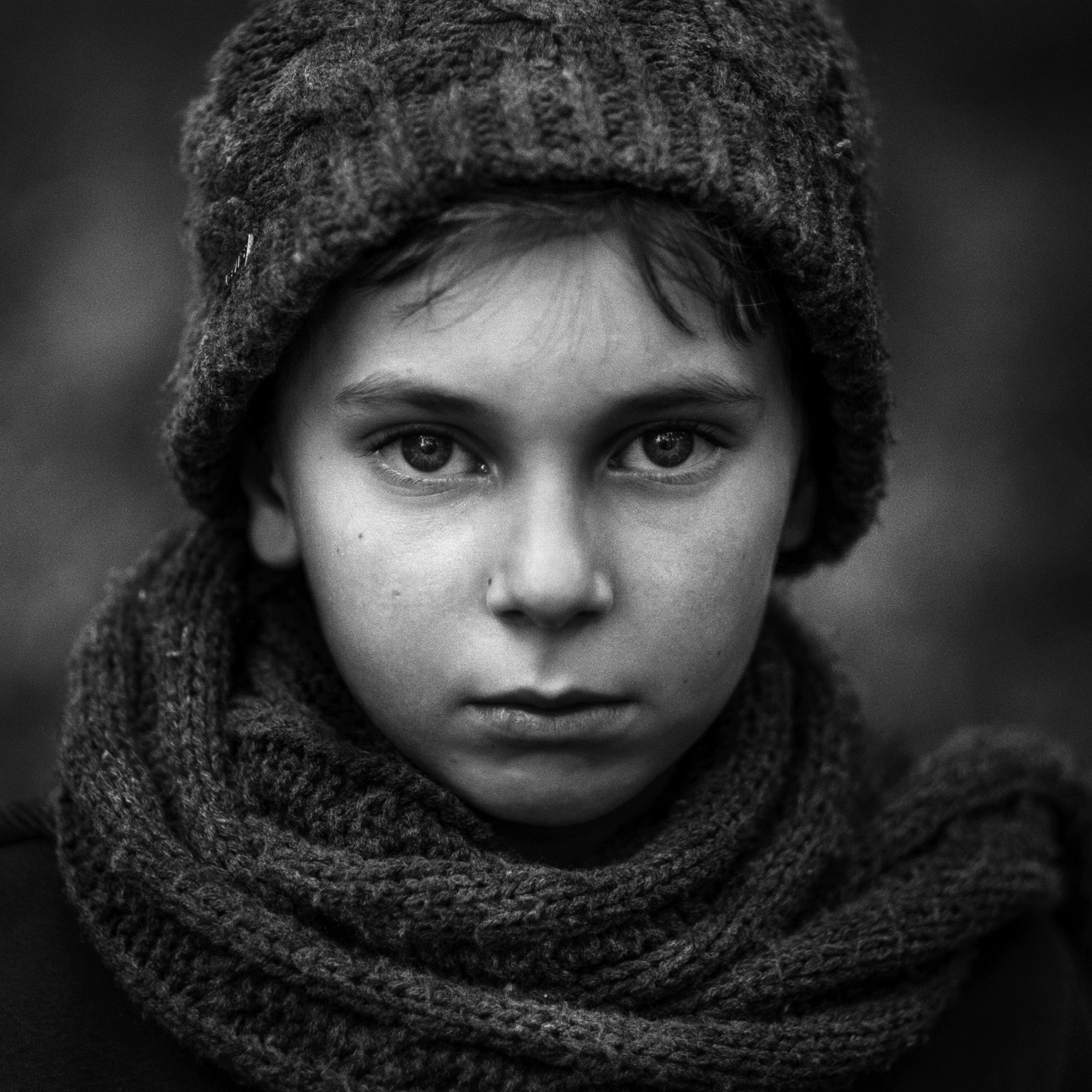 Black and White children portrait photography