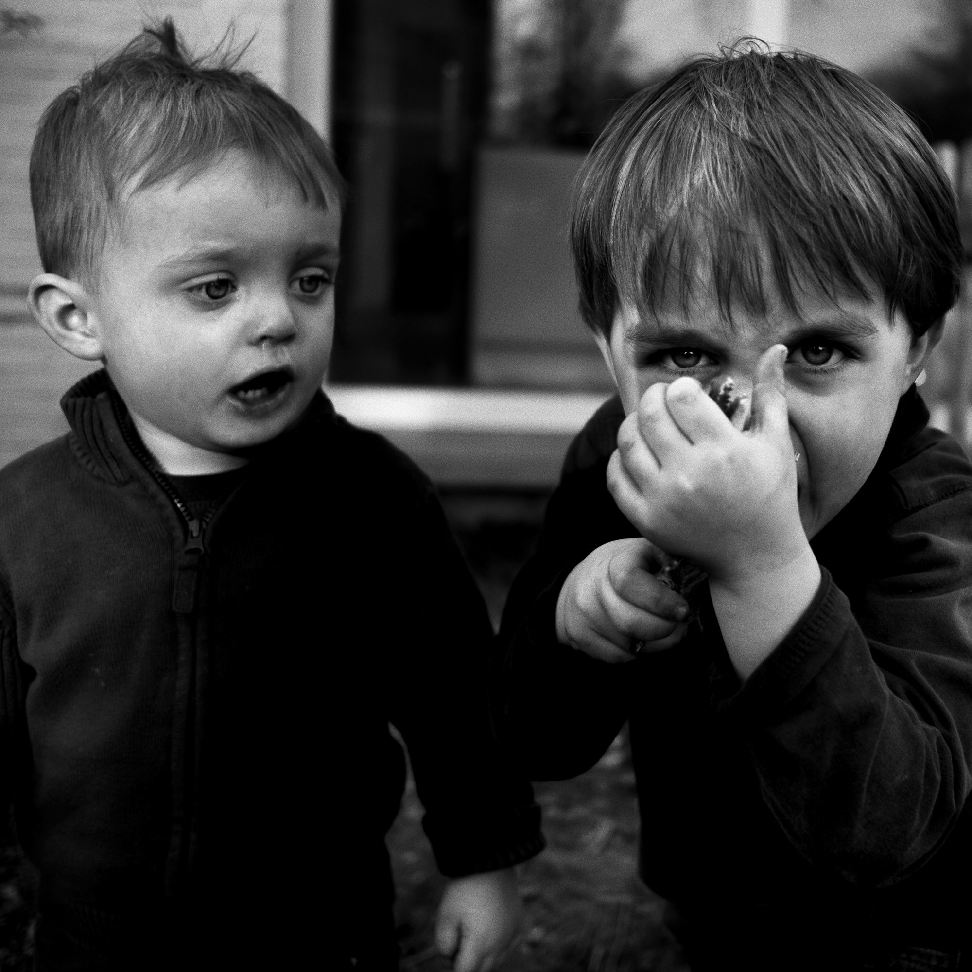 Black and White children portrait photography