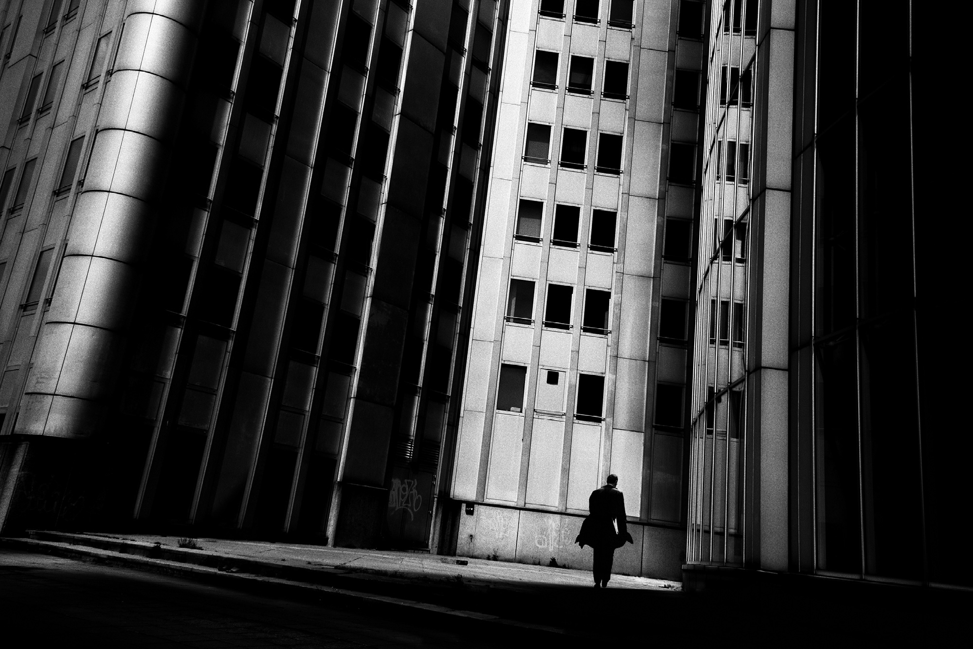 black and white urban street photography