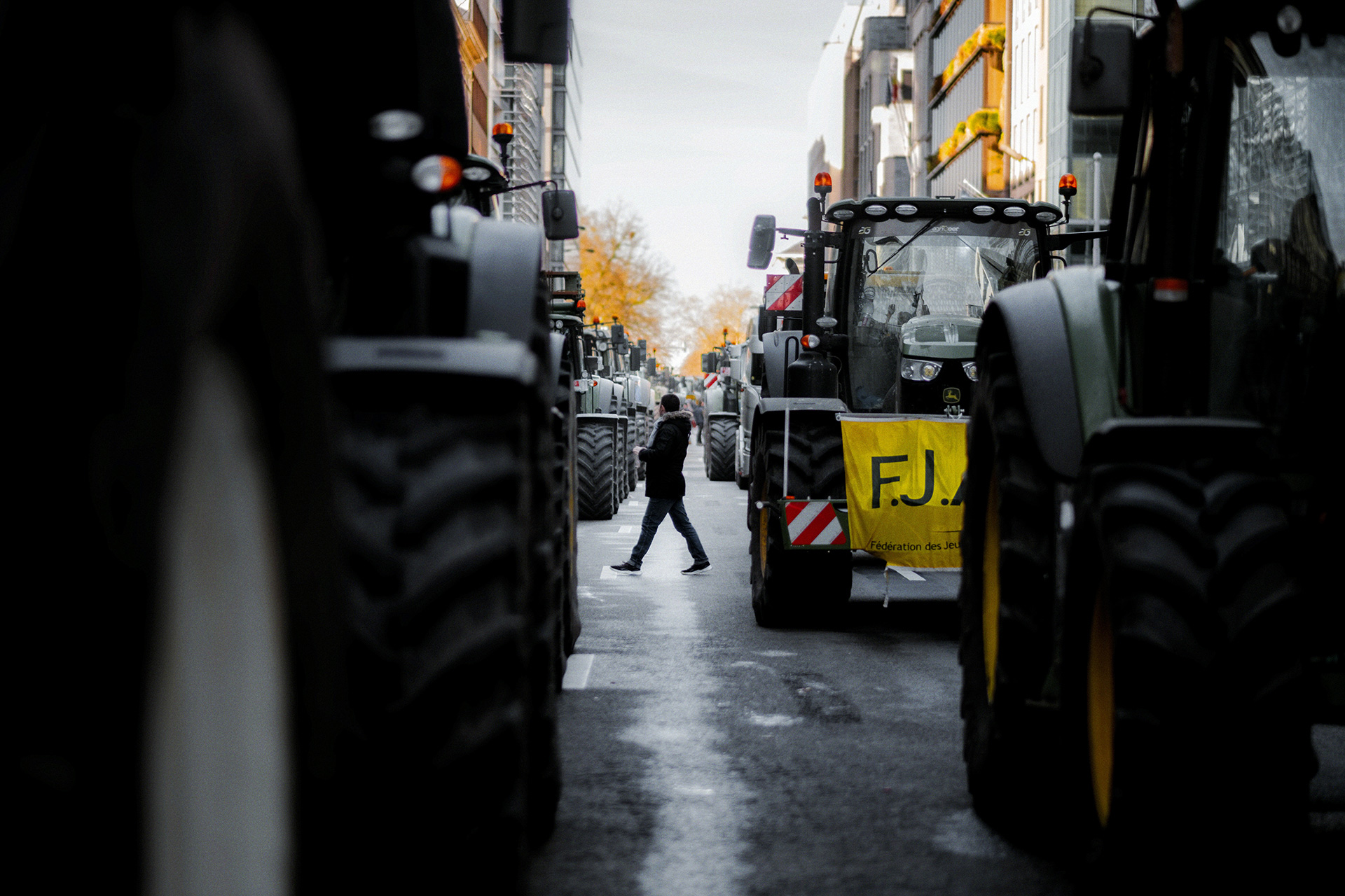 Agriculteurs en Colère, Bruxelles Manifestation, Agriculteurs, Europe