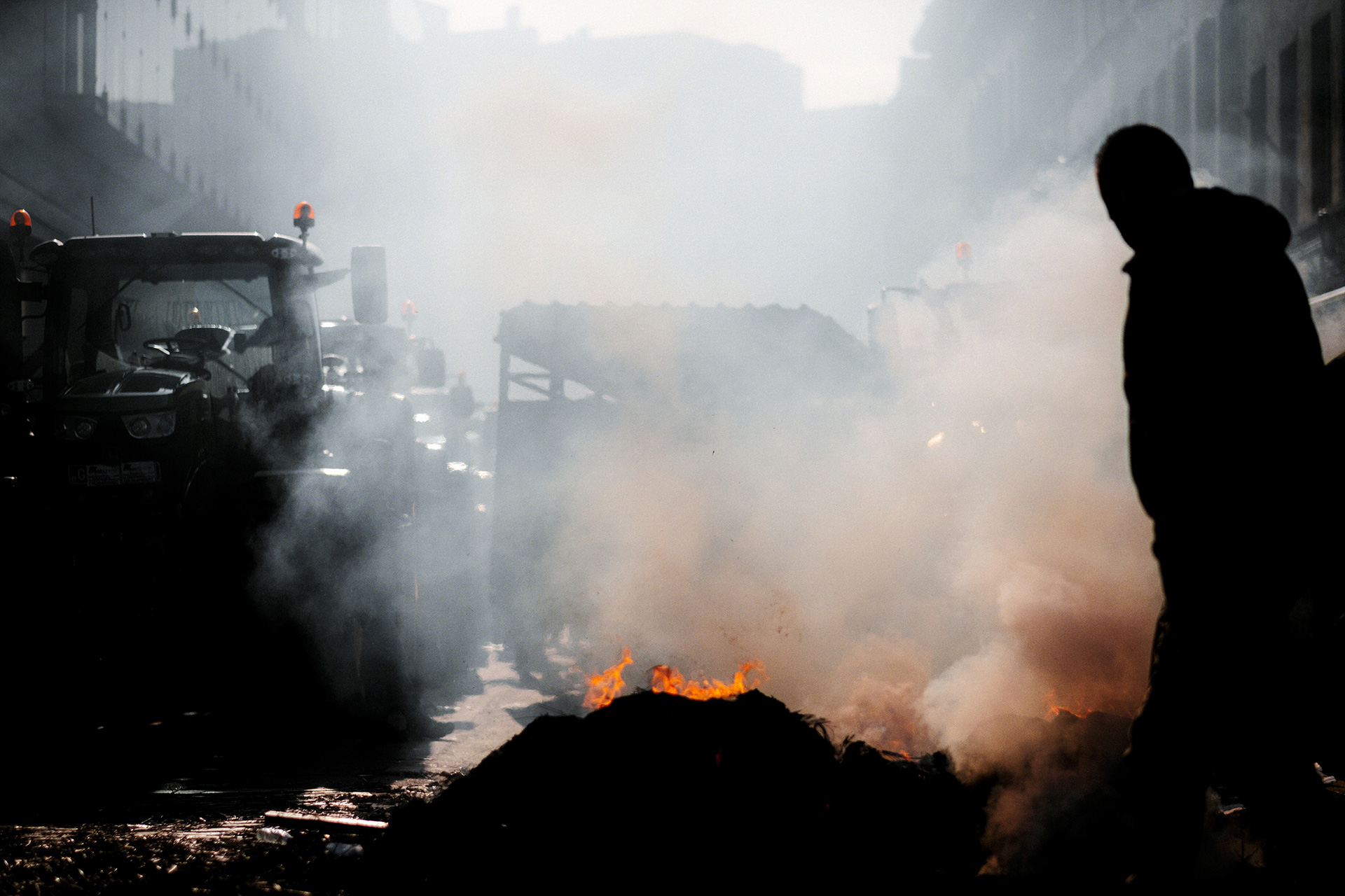 Agriculteurs en Colère, Bruxelles Manifestation, Agriculteurs, Europe